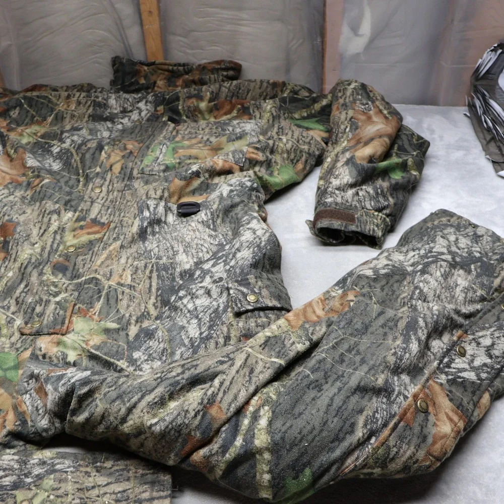 Cabelas Coverall Men XXL Tall Mossy Oak Break-Up Camo Insulated Waterproof 44x33